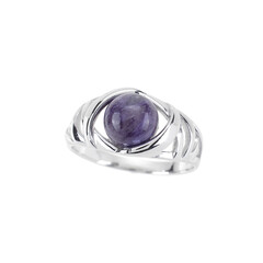 Bague en argent et Charoïte