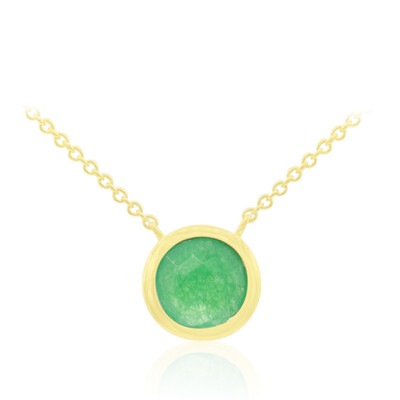 Collier en argent et Jade vert