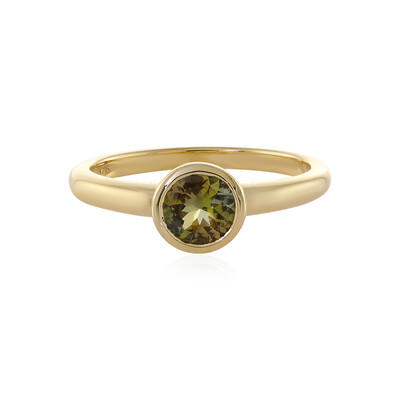 Bague en or et Tanzanite jaune