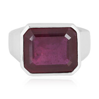 Bague en argent et Rubis de Madagascar