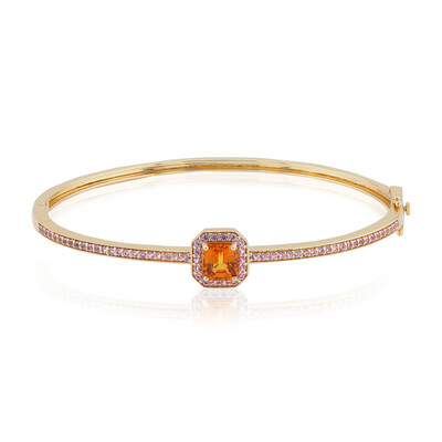 Bracelet en or et Saphir orange de Ban Ka Cha