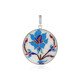 Pendentif en argent et Marbre blanc