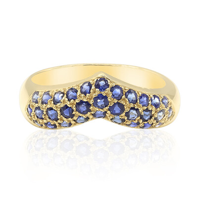 Bague en or et Saphir bleu (Estée Collection)