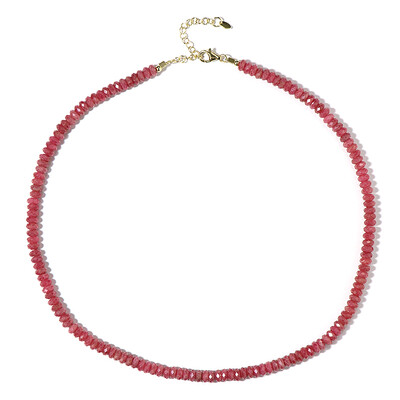 Collier en argent et Rhodonite