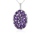 Collier en argent et Améthyste de Zambie