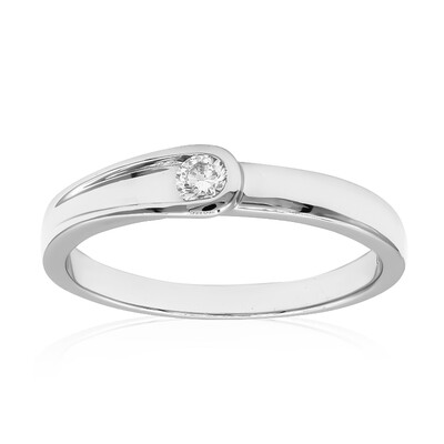 Bague en platine et Diamant SI2 (G)