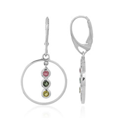 Boucles d'oreilles en argent et Tourmaline