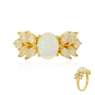 Bague en argent et Opale Welo