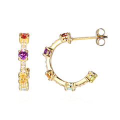 Boucles d'oreilles en argent et Grenat