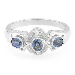 Bague en argent et Saphir du Laos