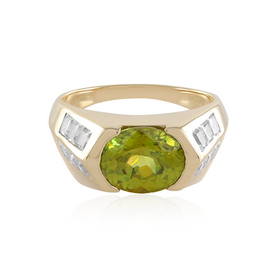 Bague en or et Sphène