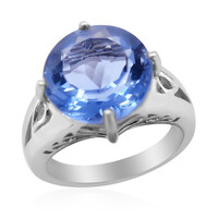 Bague en argent et Fluorite à couleur changeante