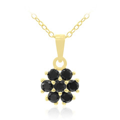 Collier en argent et Saphir noir