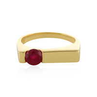 Bague en argent et Rubis de Madagascar