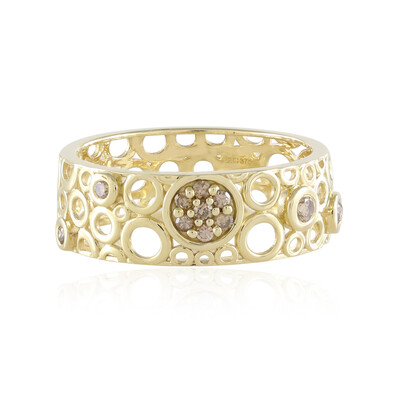 Bague en or et Diamant champagne I2 (Ornaments by de Melo)