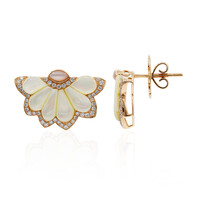 Boucles d'oreilles en or et Nacre (Estée Collection)