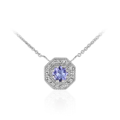 Collier en argent et Tanzanite