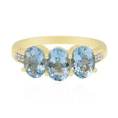 Bague en or et Aigue-marine de Medina