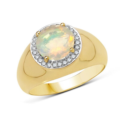 Bague en or et Opale Welo AAA (AMAYANI)