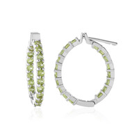 Boucles d'oreilles en argent et Péridot
