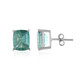 Boucles d'oreilles en argent et Fluorite verte