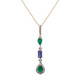 Collier en or et Emeraude de Zambie AAA (CIRARI)