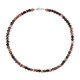 Collier en argent et Rhodonite