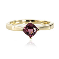 Bague en or et Grenat du Malawi