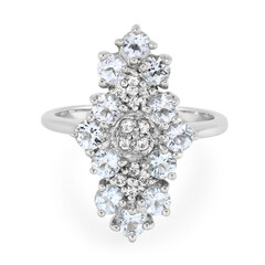 Bague en argent et Aigue-marine
