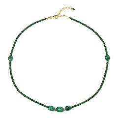 Collier en argent et Emeraude de Zambie