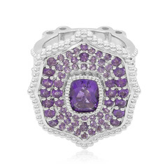 Bague en argent et Améthyste de Zambie (Dallas Prince Designs)