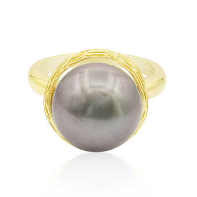 Bague en argent et Perle de culture de Tahiti (TPC)