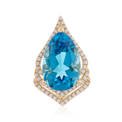Pendentif en or et Topaze de Marambaia (de Melo)