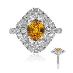 Bague en or et Saphir jaune (CIRARI)