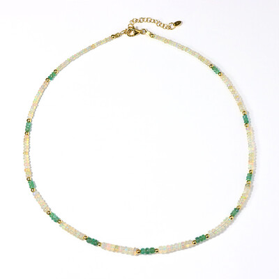 Collier en argent et Opale Welo