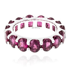Bague en argent et Grenat Rhodolite