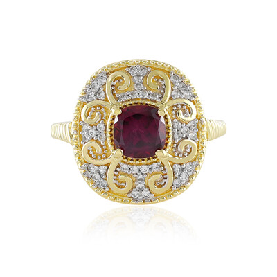 Bague en argent et Grenat Rhodolite