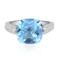 Bague en argent et Topaze bleu ciel