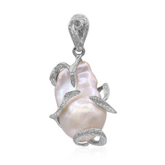 Pendentif en argent et Perle de culture d'eau douce (TPC)