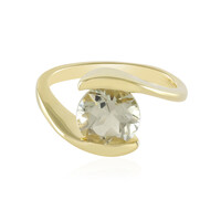 Bague en argent et Améthyste verte