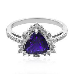 Bague en argent et Iolite de Ceylan