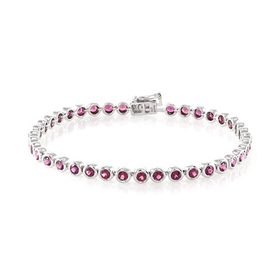 Bracelet en argent et Grenat Rhodolite