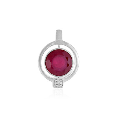 Pendentif en argent et Rubis de Madagascar (MONOSONO COLLECTION)