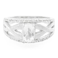 Bague en argent et Pétalite