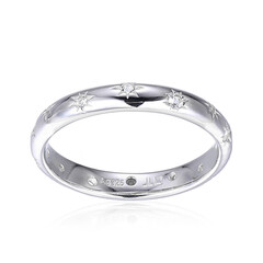 Bague en argent et Topaze blanche