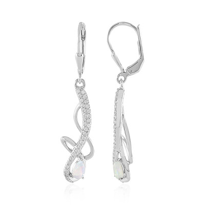 Boucles d'oreilles en argent et Opale Welo (MONOSONO COLLECTION)