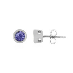 Boucles d'oreilles en argent et Tanzanite non chauffée