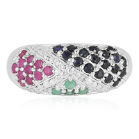 Bague en argent et Rubis