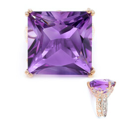Bague en argent et Améthyste (Gems en Vogue)