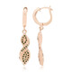 Boucles d'oreilles en argent et Diamant fantaisie